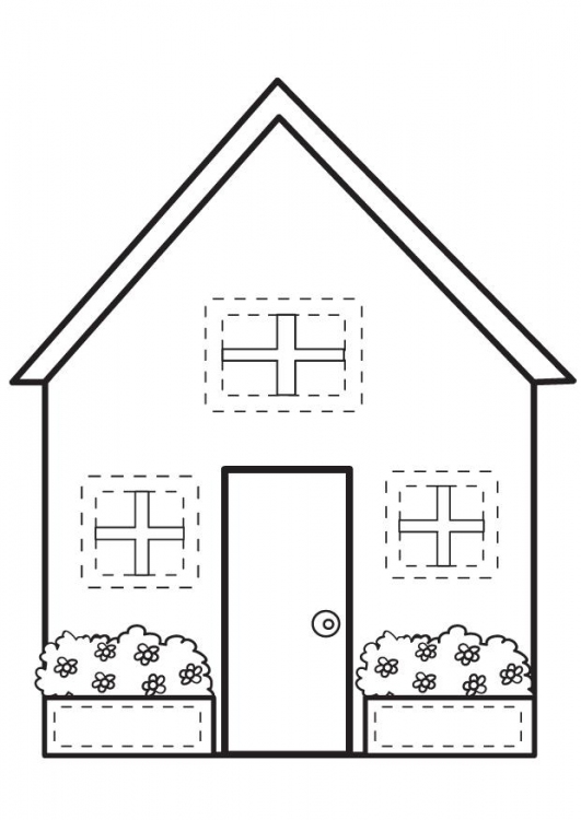 Domy i mieszkania kolorowanki